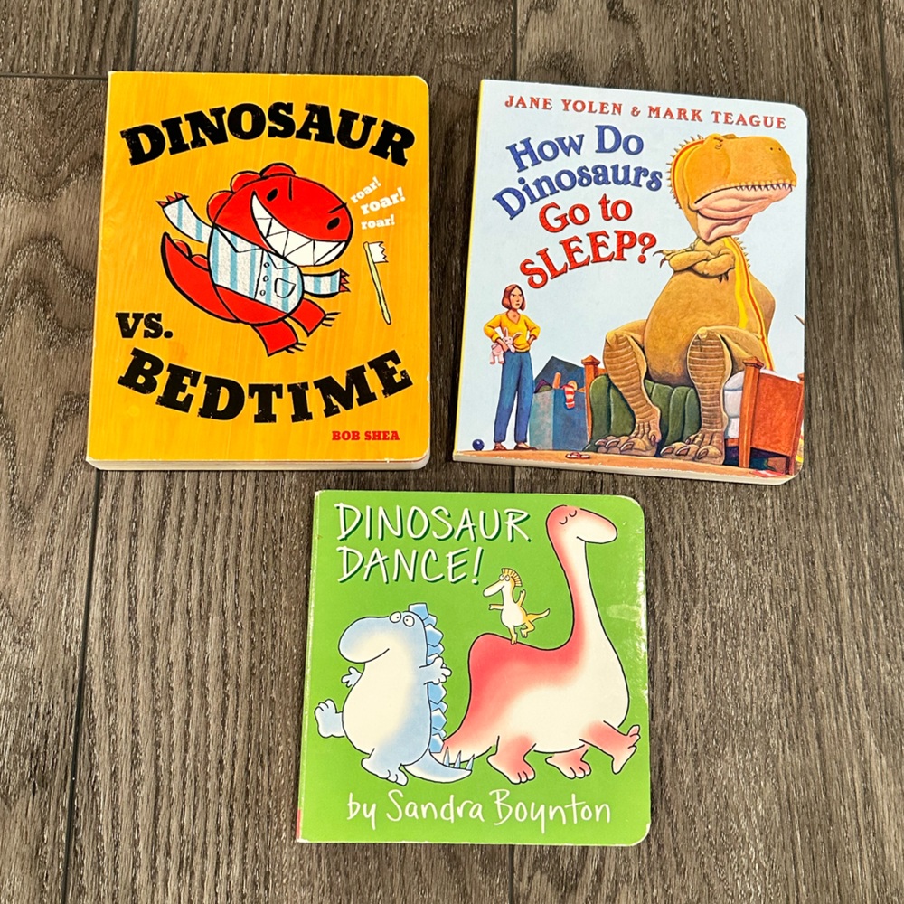 Kids Dinosaur Board Books - Bundle of 3